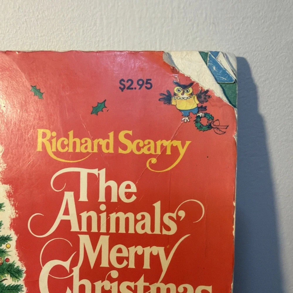 The Animals' Merry Christmas by Richard Scarry (1972, Paperback) Golden Book
